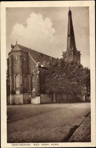 Ak Doetinchem Gelderland, Ned. Herv. Kerk