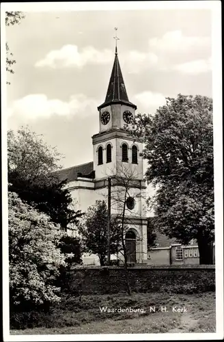 Ak Waardenburg Gelderland Niederlande, Ned. Herv. Kerk