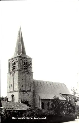 Ak Ophemert Gelderland Niederlande, Hervormde Kerk