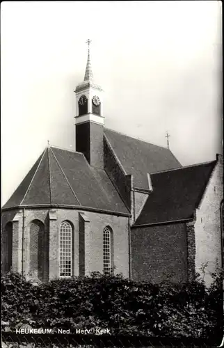 Ak Heukelum Lingewaal Gelderland, Ned. Herv. Kerk