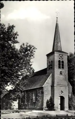 Ak Hemmen Overbetuwe Gelderland, Ned. Herv. Kerk