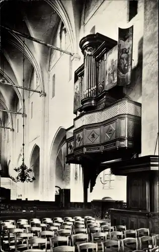 Ak Hattem Gelderland Niederlande, Orgel in der Kirche