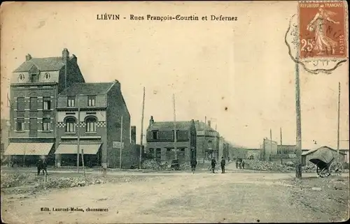 Straßen Ak Liévin Pas de Calais, Francois-Courtin und Defernez