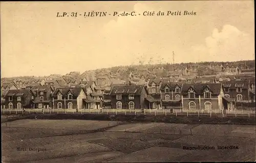 Ak Liévin Pas de Calais, Stadt des kleinen Waldes