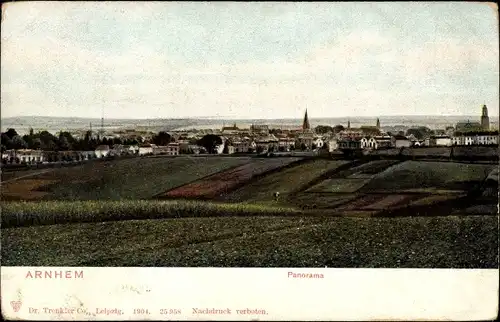 Ak Arnhem Gelderland Niederlande, Panorama