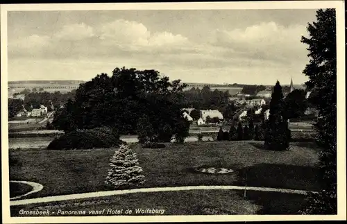 Ak Groesbeek Gelderland, Panorama vanaf Hotel de Wolfsberg