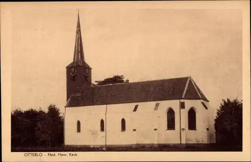 Ak Otterlo Gelderland, Ned. Herv. Kerk