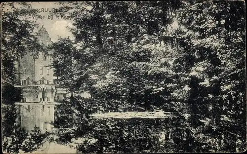 Ak Ruurlo Gelderland, vijver bij Kasteel