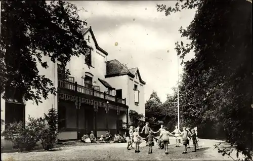 Ak Lunteren Ede Gelderland, Koloniehuis van de Vrijz. Chr. Gezondheidskolonie Naar Buiten