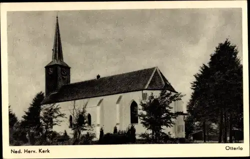 Ak Otterlo Gelderland, Ned. Herv. Kerk