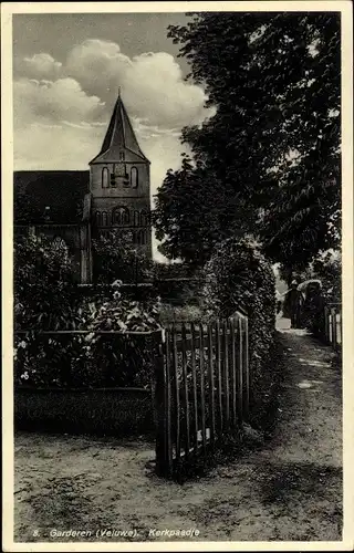 Ak Garderen Gelderland, Kerkpaadje