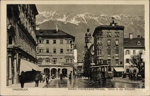 Ak Innsbruck in Tirol, Maria-Theresien-Straße