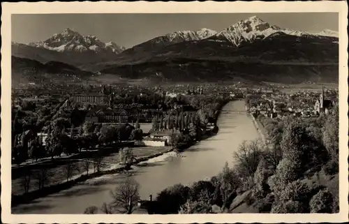 Ak Innsbruck in Tirol, Panoramablick von der Weiherburg aus