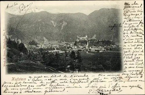 Ak Kufstein in Tirol, Panorama