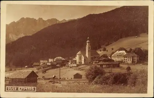 Ak Lermoos in Tirol, Teilansicht mit Kirche