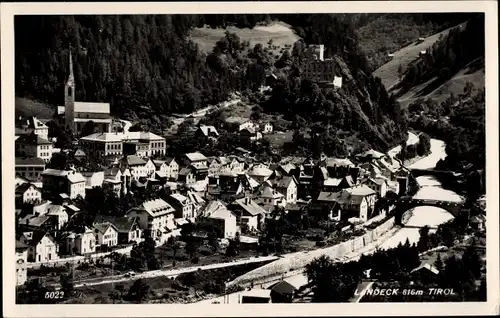 Ak Landeck in Tirol, Panorama vom Ort