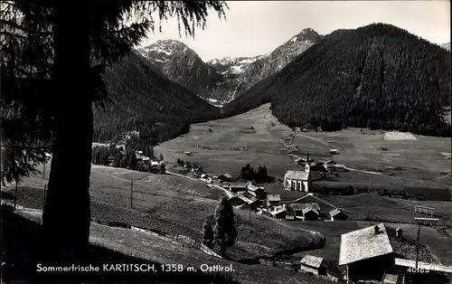 Ak Kartitsch Tirol, Ort mit Umgebung