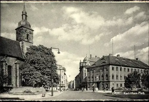 Ak Erfurt in Thüringen, Karl-Marx-Platz, Kirche