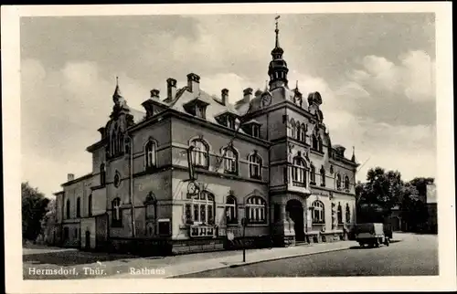 Ak Hermsdorf in Thüringen, Rathaus