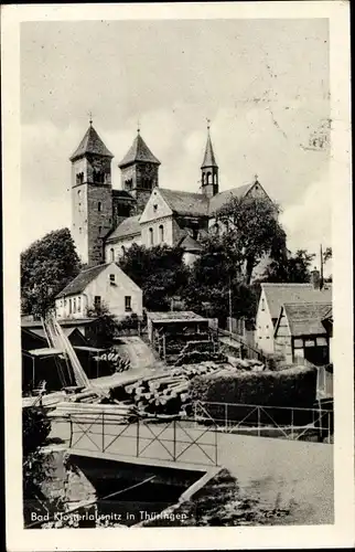 Ak Bad Klosterlausnitz in Thüringen, Kirche, Teilansicht