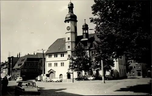 Foto Ak Eisenberg in Thüringen, Rathaus, Marktplatz