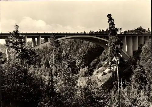 Ak Hermsdorf in Thüringen, Teufelstalbrücke