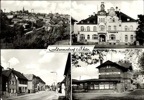 Ak Hermsdorf in Thüringen, Ortsansicht, Straßenansicht, Gebäude
