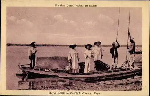 Ak Brasilien, Un Voyage sur l'Araguaya, Au Depart