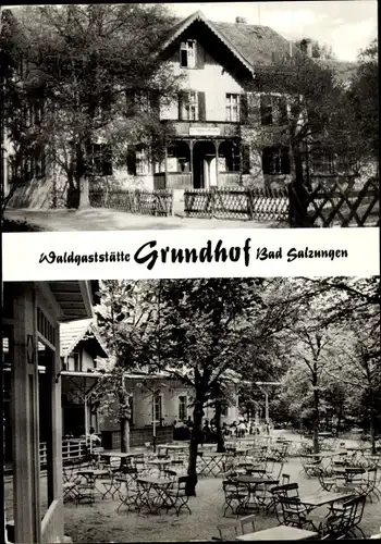Ak Bad Salzungen in Thüringen, Waldgaststätte Grundhof