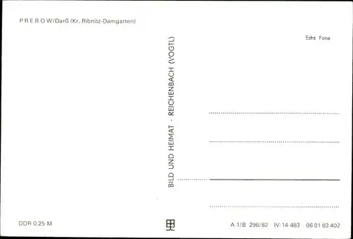 Ak Ostseebad Prerow auf dem Darß, Strandpartie, Ortsansicht, Strandkörbe