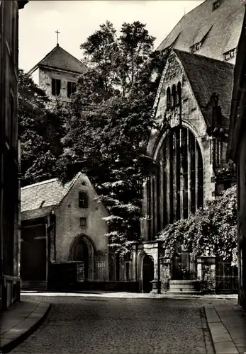 Ak Freiberg in Sachsen, Blick von der Kreuzgasse zum Dom