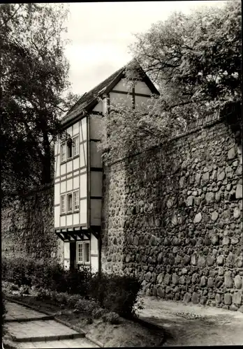 Ak Neubrandenburg in Mecklenburg, Stadtmauer mit Wiekhaus