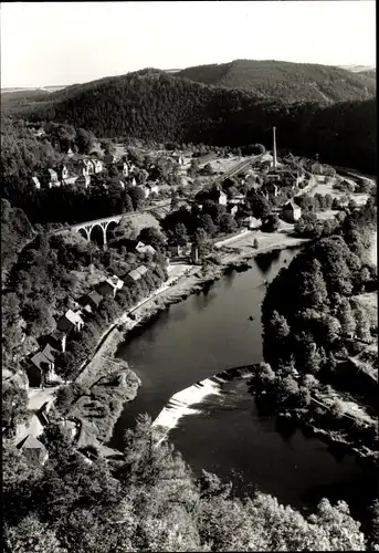 Ak Ziegenrück an der Saale Thüringen, Panorama vom Ort