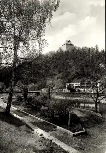 Ak Ziegenrück an der Saale Thüringen, Teilansicht