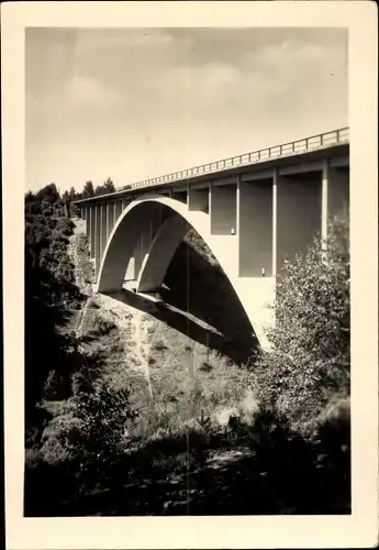 Ak Stadtroda in Thüringen, Teufelstalbrücke, Autobahn Dresden Eisenach