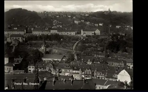 Ak Freital in Sachsen, Panorama vom Ort