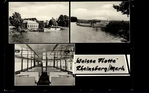 Ak Rheinsberg in der Mark, Weiße Flotte, Passagierschiff