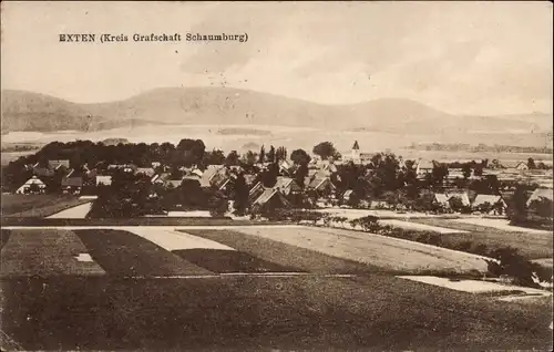 Ak Exten Rinteln an der Weser, Gesamtansicht