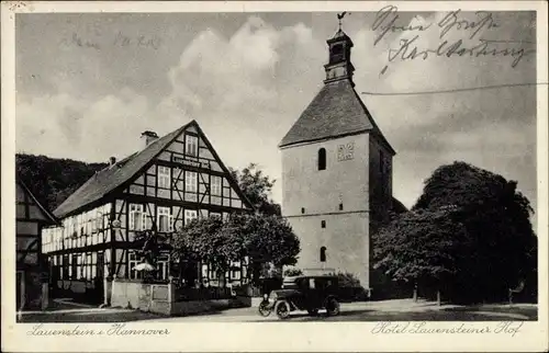 Ak Lauenstein Salzhemmendorf in Niedersachsen, Hotel Lauensteiner Hof