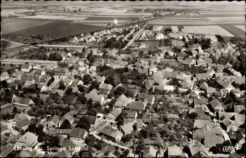 Ak Rössing Nordstemmen in Niedersachsen, Luftbild vom Ort