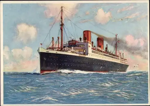 Künstler Ak Doppelschraubendampfer Stuttgart, Norddeutscher Lloyd Bremen