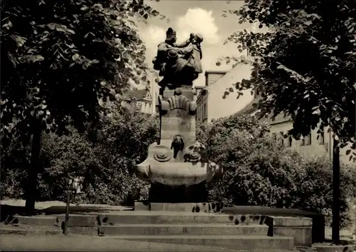 Ak Altenburg in Thüringen, Skatbrunnen