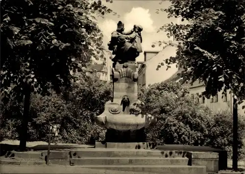 Ak Altenburg in Thüringen, Skatbrunnen