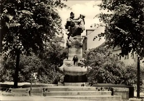 Ak Altenburg in Thüringen, Skatbrunnen