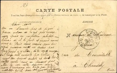 Ak Verneuil Oise, Place de l'Eglise, Rue des Granges