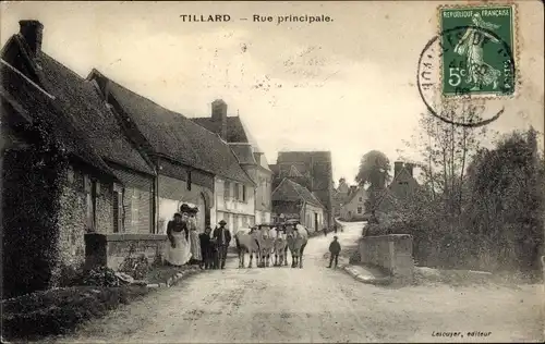 Ak Tillard Oise, Rue principale