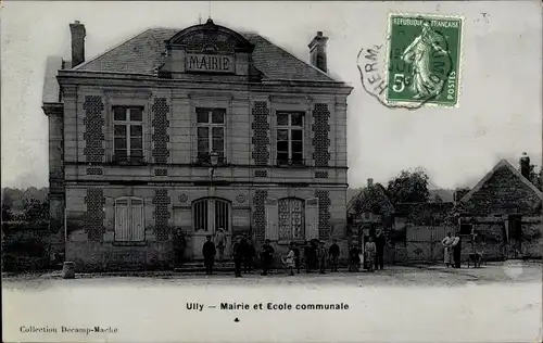 Ak Ully Oise, Mairie, Ecole communale
