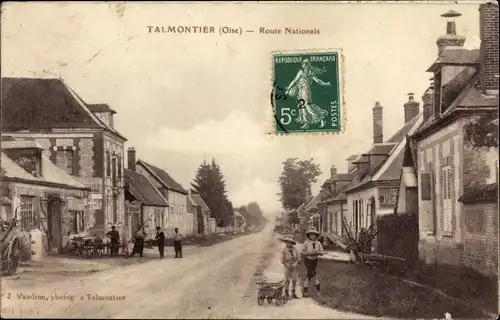 Ak Talmontier-Oise, Nationalstraße
