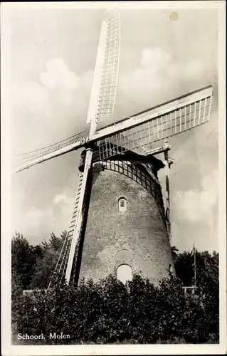 Ak Schoorl Nordholland Niederlande, Molen, Windmühle