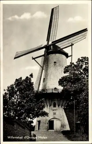 Ak Willemstad Nordbrabant Niederlande, d'Orange Molen